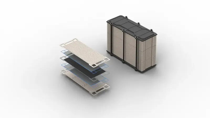 Bipolar plate as stack single and complete